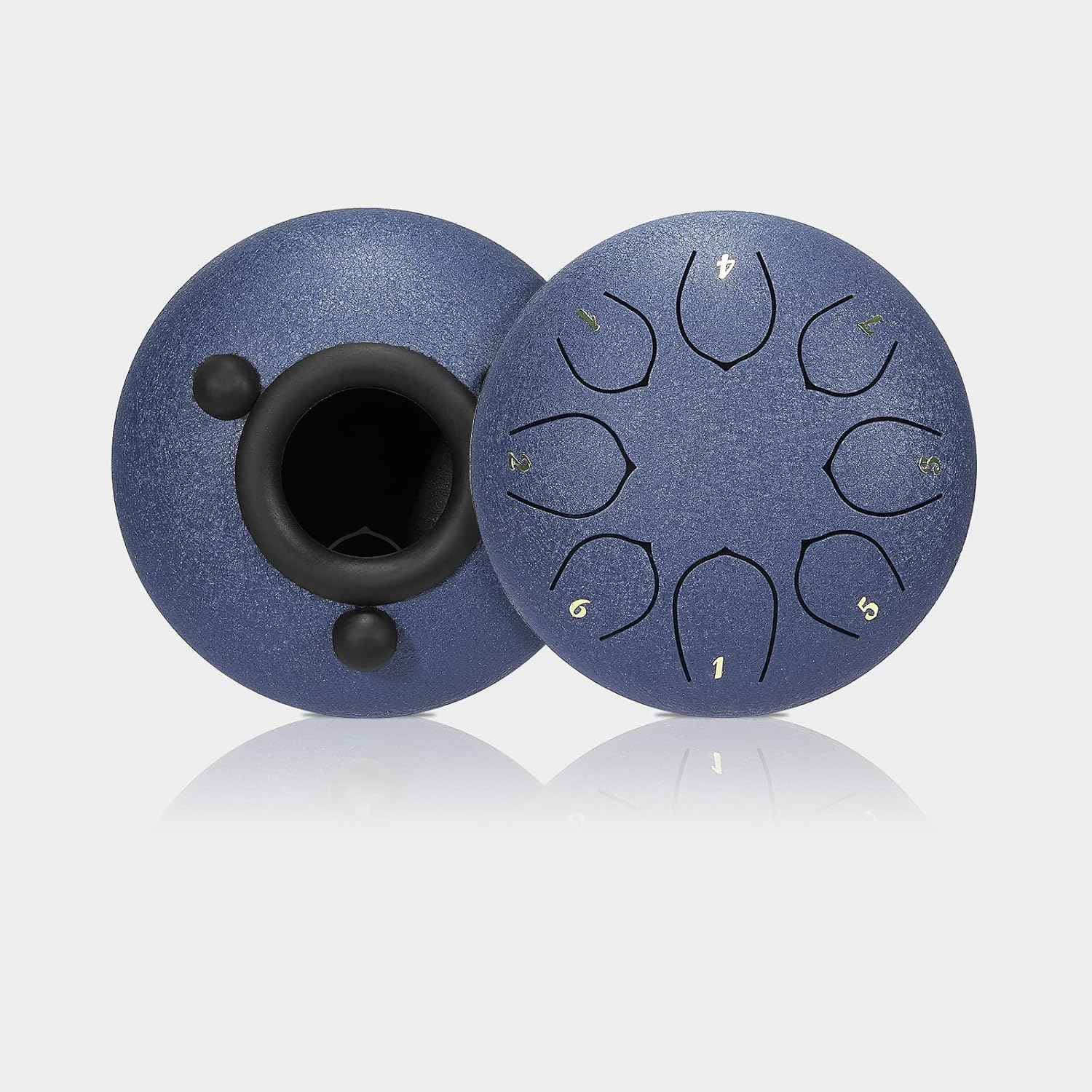 6 Inch 8 Note Steel Tongue Drum (Navy Blue)